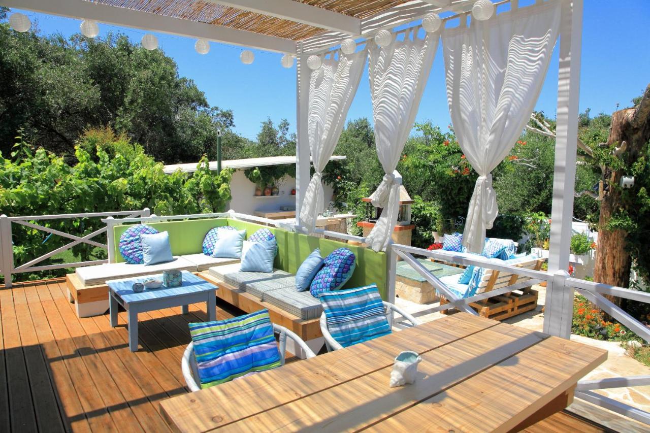Blue Sky Cottage, Kanouli Beach Halikounas エクステリア 写真